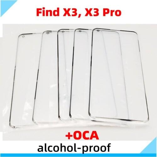 Quality Touch Panel Glass Lens Cover For Oppo Find X3 / X3 Pro Front LCD Outer Glass Lens Replacement Parts