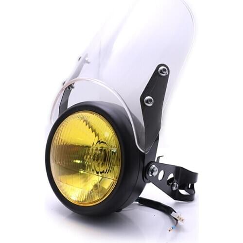 Motorcycle Headlight Windshield 35-46mm Headlight Mount Brackets For Harley 883 Honda cbr Yamaha Suzuki Kawasaki BMW