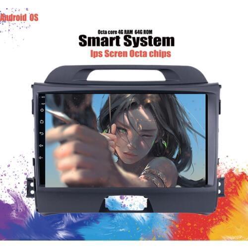 Android 10.0 9 inch Wifi Head Unit Radio Audio GPS Multimedia Player For 10 2011 2012 2013 2014 2015 KIA Sportage Tape Recorder