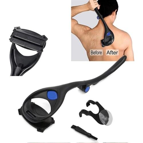 Back Shaver For Men Folded Razor Dry Wet Shaving Manual Hair Removal Adjustable Body Groomer Trimmer Hair Removal Tool