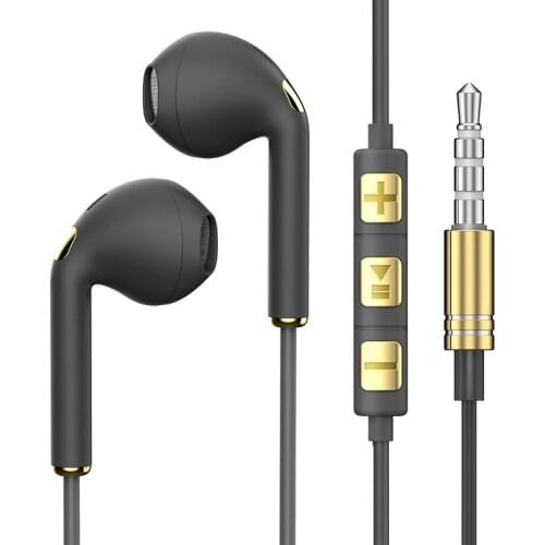 In-Ear Earphones Wired Headphones With Microphone 3.5MM Stereo Gaming Headset Volume Control Noise Cancelling Earbuds For Phone