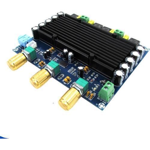 KYYSLB DC12~24V Home Audio Amplifier Board with Tone 2x150W TPA3116D2 Digital Audio Hifi Amplifier Board 2.0 Channel XH-M549
