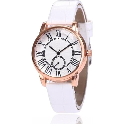 Popular Roman Ladies Watch Scale Fashion Ladies OL Belt Watch Foreign Trade Main Push Color Ladies Watch