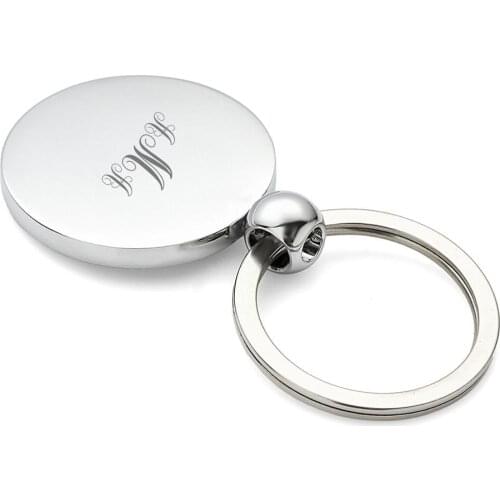 10 Round Custom Engravable Blank Keychains