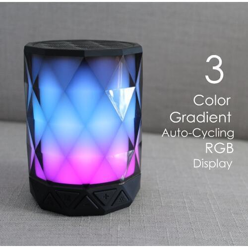 SHAVA Diamond True Wireless Stereo Portable Bluetooth Speaker Built in MIC Support TF Card Dual TWS Audio as A Set (Silver)