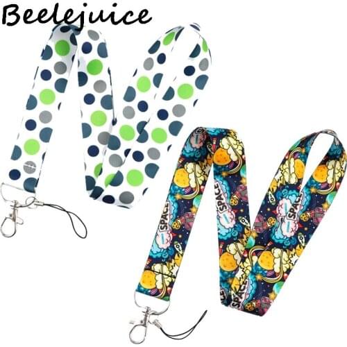 Universe Planet Space Classical Lanyard For keys The 90s Phone Working Badge Holder Neck Straps Phone Hang Ropes webbings ribbon