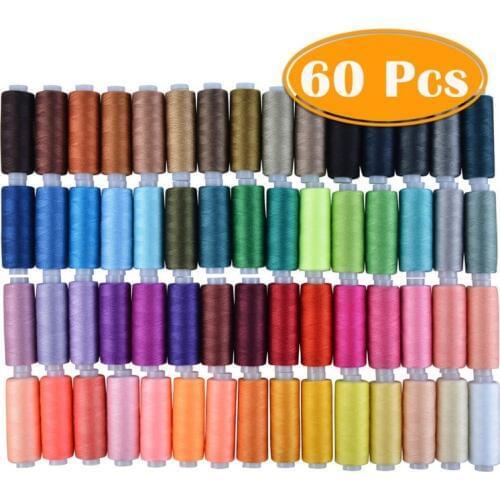 Handmade DIY Sewing Thread 60 Colors Fixed Color Sewing Thread Suit 250 Yards Household Sewing Machine Thread Sewing Threads