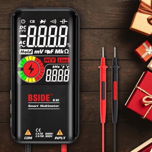 BSIDE S10 / S11 9999 Counts Smart Digital Multimeter AC DC NCV Tester Meter Volt Voltmeter Ammeter Ohm Voltage Current