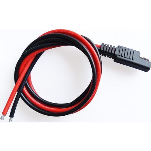 SAE Plug Quick Connector 20A/3239/14AWG Copper Cord DIY Power Cable for Automobile Booster Car Battery Jump Starter Solar Panel