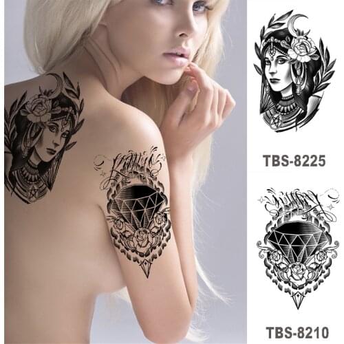 Waterproof Temporary Tattoo Stickers Wolf Fox Tattoo Chest Stickers Leg Arm Tatoo Man Woman Fake Tattoo Art Fashion Body Jewelry