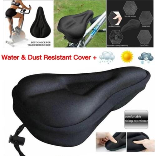 Soft Sillicon Bicycle Seat Breathable Bicycle Saddle Seat Cover Comfortable Gel Seat Mountain Bike Cycling Pad Cushion Cover