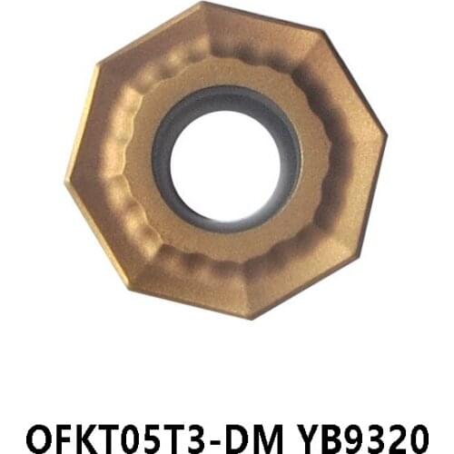 100% Original OFKT05T3-DM YB9320 OFKT 05T3 Carbide Inserts for Stainless Steel Turning Tools Lathe Cutter CNC Cutting