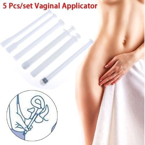 5 Pcs/set Vaginal Applicator Lubricant Injector Syringe Lube Anal Nasal Launcher