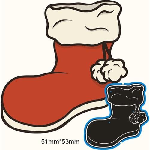 51*53mm Christmas stocking New Arrival Frame Cutting Dies Stencil DIY Scrapbooking Photo Album Embossing Paper Card