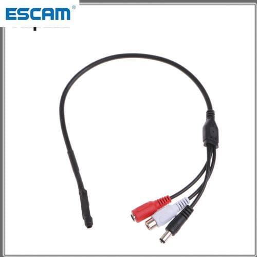 Audio pickup Wide Range High Sensitive Mini CCTV Microphone for Security Camera