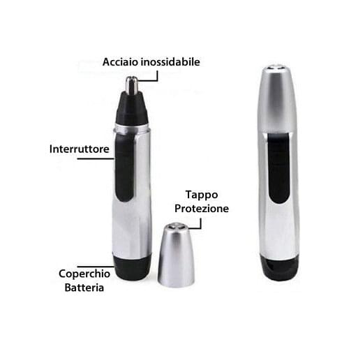 Razor TRIMMER TAGLIAPELI eyebrow painless steel MICRO hair rubber aq 99 S0475 sent from Italy
