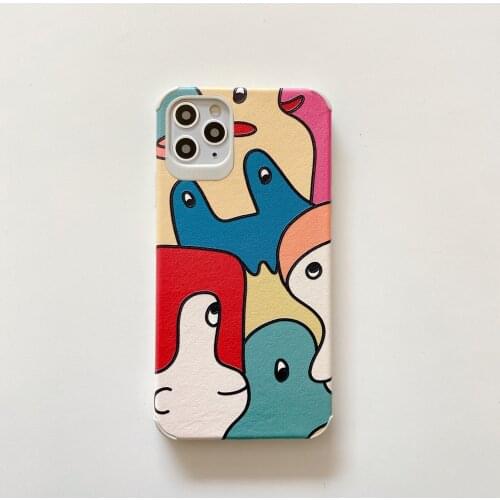 Artistic Abstract Painting Case for iPhone 12 Pro Max Back Phone Cover for 12 Mini 11Pro Max X XS XR 8 7 Plus SE 2020 Capa