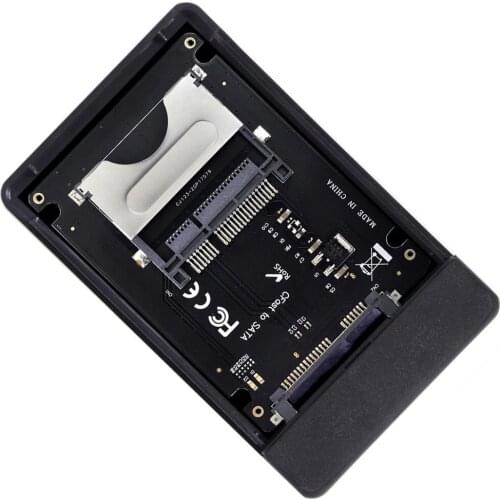 Chenyang Mobile Hard Drive CFast to USB-C USB3.0 & SATA Card Adapter 2.5" Case SSD HDD CFast Card Reader for PC Laptop