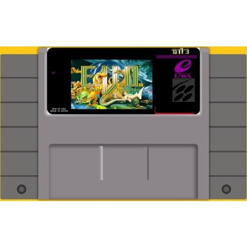 E.V.O-Search for Eden 46 Pin 16 Bit Grey Game Card For USA NTSC Game Player Support Save Function