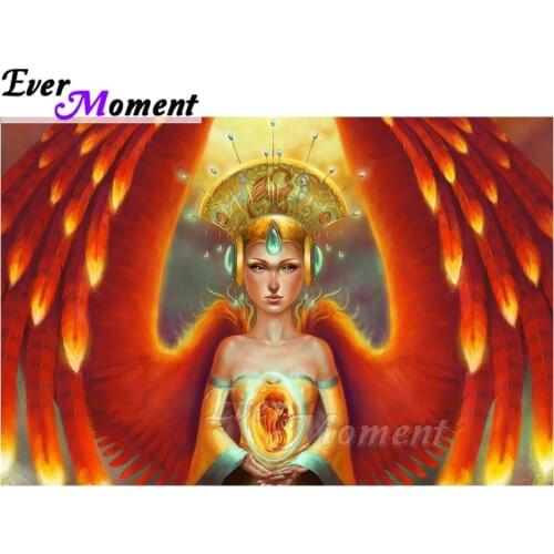Ever Moment Diamond Painting Picture Of Rhinestone Wing Mosaic Full Square Drill Diamond Embroidery Decoration Home ASF1509