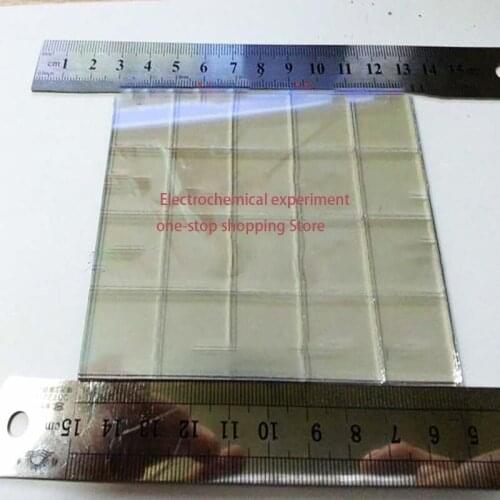 FTO Conductive Glass 6 Ohm 20*20*1.1mm Electrochemical Solar Nano Laboratory Biological Deposition
