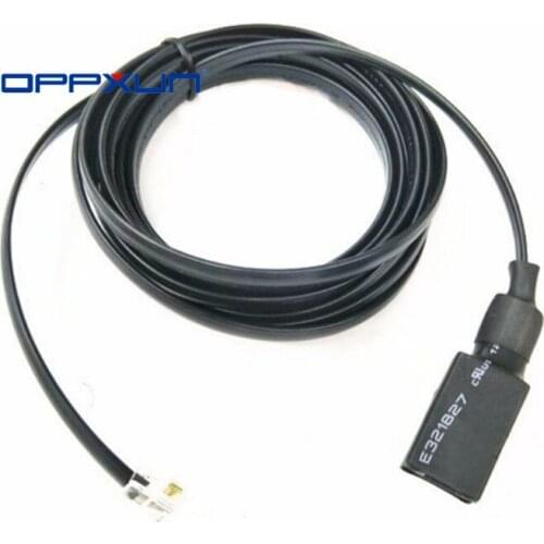 Micorphone extender cable de 2 metros 6 pines for yaesu ftm350/7800/ft7900r/ft8800r/ft8900r/ft1807 /ft1907/ft1802 radios
