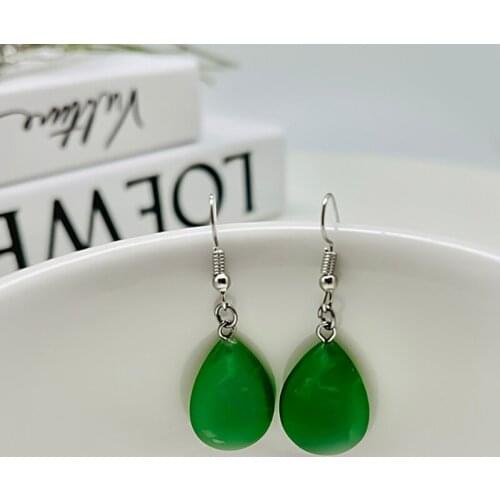 Aretes De Mujer Modernos 2021 Classic Gorgeous Natural Stone Drop Pendant for Women Earrings Banquet Jewelry New Earrings