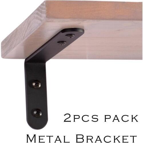 90 degree L Bracket For Shelves silver black color wood shelf bracket Heavy Duty wall shelf support
