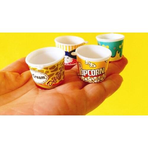 New~10pcs ice cream cups/miniatures dinnerware/cute/fairy garden gnome/moss terrarium decor/bonsai/doll house