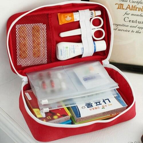 NEW Portable First Aid Kit Travel Medicine Package Camping Outdoor Useful Mini Medicine Storage Bag Medicine Divider Storage Bag