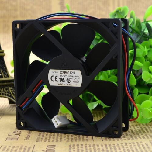 Original FOR Taida Cooler fan DSB0912H 9CM 9225 12V 0.24A three-wire chassis super silent fan