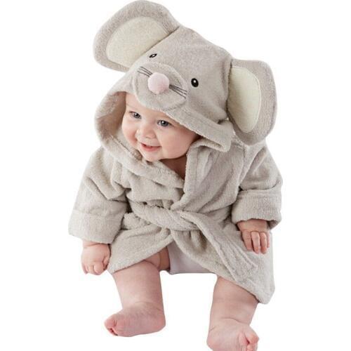 Boy Girl Animal Baby 3 Styles Sleepwear Children Infant Baby Mouse Panda Rabbit Sleep Robe Age For 1-5Y