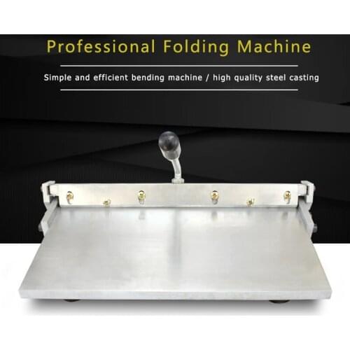 Manual Stainless Steel Folding Machine 16 Inch Leather Wallet Handbag Bag In The Cloth on The Crease YZ