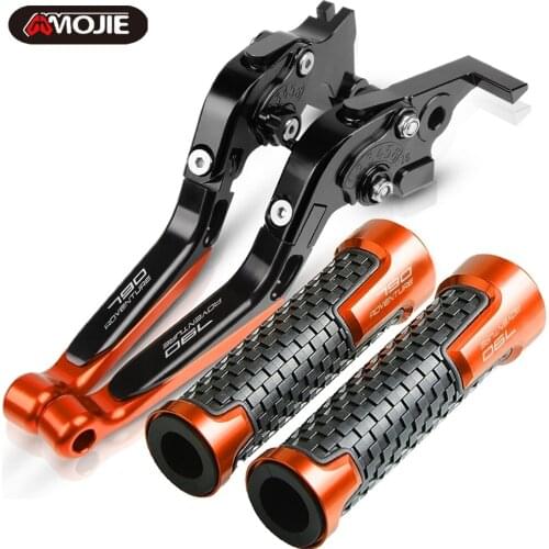 For 790Adventure R Brake Clutch Levers 7/8 22MM Handlebar hand Grips Ends 790 890 ADV R 790 Adventure 2017 2018 2019 2020 2021