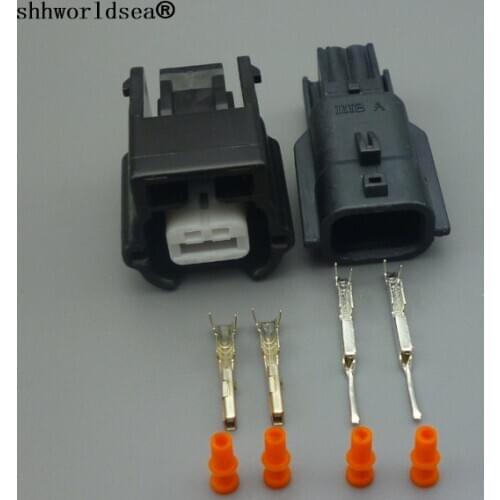 Shhworldsea 2 pin way Male Female ABS Sensor Plug Automotic Waterproof Connector 7282-8851-30 7283-8851-30 For Nissan