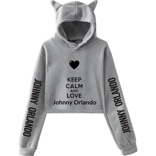 WAMNI Hip Hop Johnny Orlando Fashion Style Cat Ear Sweatshirt 2020 High-Quality Polyester Fabric Casual Cat Ear Pullover