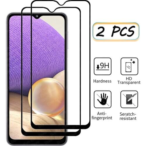 2 Pcs/Lot Tempered Glass For Samsung Galaxy A32 a326 Protective Film Screen Protector For Samsung A02 A02s A022 A025 A12 A42