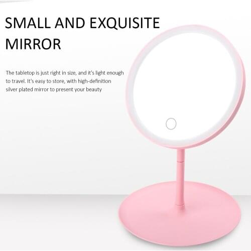 Makeup Mirror with Led Light Dressing Table Mirror Beauty Makeup Mirror Beauty Tools Fill Light Cosmetic Led Touch Screen Mirror