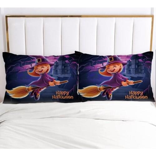 1pc Cartoon Hallowmas Childrens Pillow cover Pillow case Bedding Pillowcase Pillowcovers decorative 50x70 for kids baby Broom