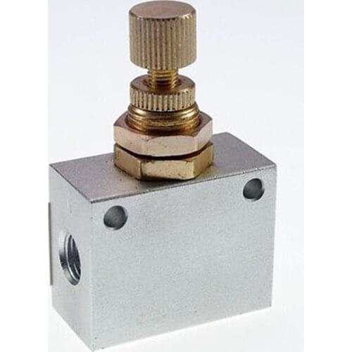 1 x KLA-6 1/8" BSPT Pneumatic Air Flow Speed Control Valve Throttle Valve