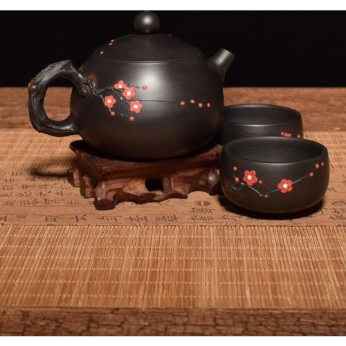 180-250ml Chinese Jianshui Purple Clay Pure Handmade Tea Pot(Not Yixing Zisha) Ceramic Kung Fu Tea Set Drinkware Tea Ceremony
