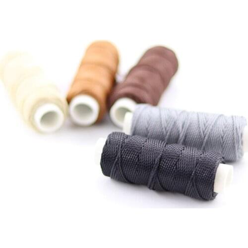 20m/roll Durable Round Waxed Thread 0.8mm Width for DIY Leathercraft Tool Stitching Thread Shoes Handbag Luggage Accessories