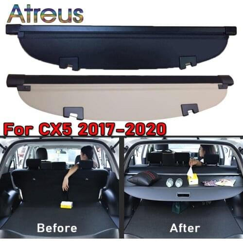 Trunk Parcel Shelf Cover for Mazda CX5 2021 2020 2019 2018 2017 CX-5 Retractable Rear Racks Spacer Curtain Auto Accessories