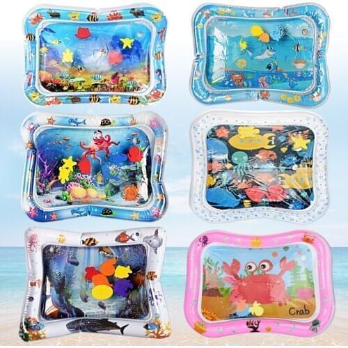 Baby Water Mat Inflatable Cushion Infant Toddler Water Play Mat for Children Early Education Developing Baby Toys
