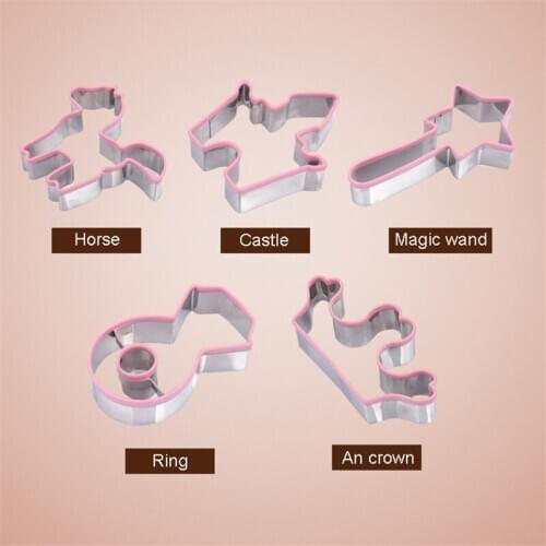 DIY Baking Mould Baking Supplies Baking Suit Princess Model Cookies Biscuit Cake Mould Cartoon Pattern Aluminium Alloy