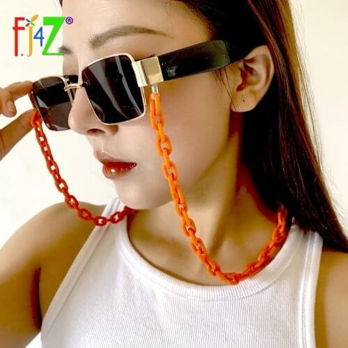 F.J4Z 2021 Hot Glasses Chains Simplicity Thick Acrylic Cuban Chain Eyewear Lanyard Hit-hop Multi-colors Mask Holder Straps