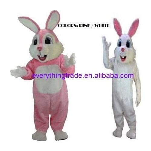 Hot sale Foam Adult Rabbit bunny Pick White Pink mascot costume party costumes carnival costumes fancy dress costumes