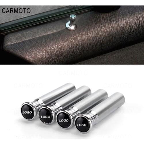 Car tire valve+Door Bolt Lock Pin Auto Door Bolt valve cap gas nozzle cover for Volkswagen Scirocco GOLF7 6 Polo bmw Honda