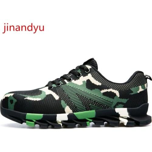 Mesh Steel Toe Shoes Sneakers Security Working Shoes Man Safety Anti Smash Anti Piercing Comfy Breathable Safety Work Shoes