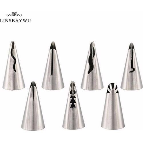 LINSBAYWU 1pc Wedding Nozzles Pastry Puff Skirt Icing Piping Nozzles Pastry Decorating Tips Cake Cupcake Decorator Tool Wedding